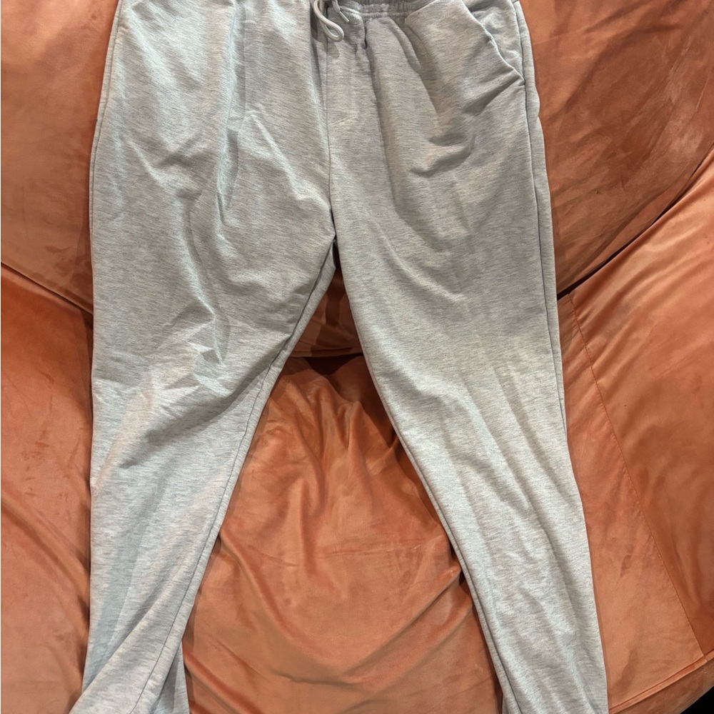 Athletic Works Gray Sweatpants Tapered Fit